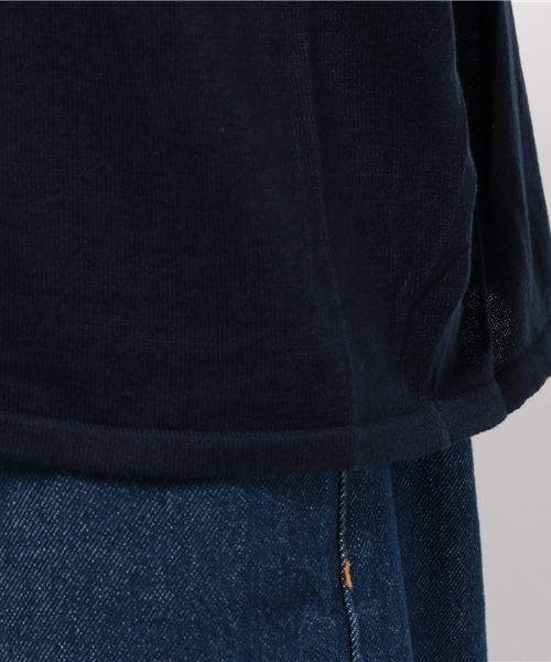 LBC（エルビーシー）の「12G アクリルコットン Vネックプルオーバー       （ニット/セーター・レディース・アッシュグレー/グリーン/ピンク/ネイビー・MEDIUM/LARGE）」の9枚目の写真