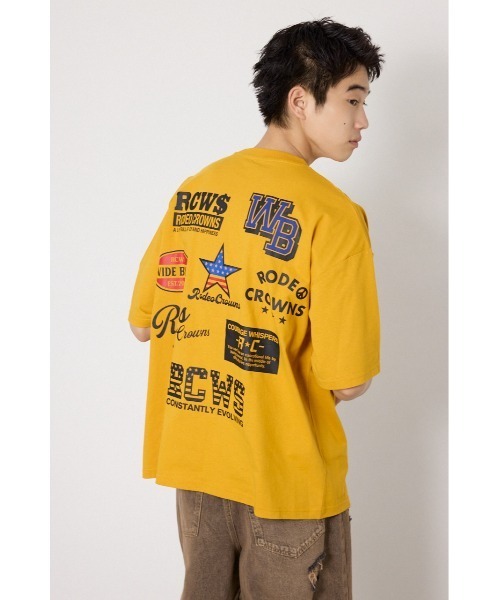 RODEO CROWNS WIDE BOWL(ロデオクラウンズワイドボウル)の「US rich Tシャツ(Tシャツ/カットソー・メンズ・オフホワイト/ブラック/マスタード・MEDIUM/LARGE)」の21枚目の写真