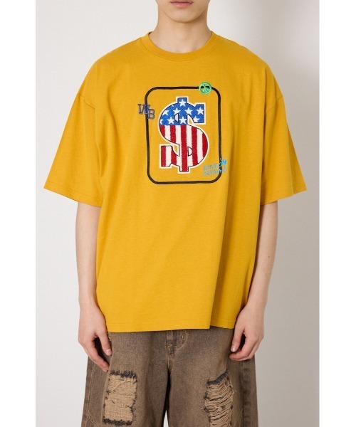 RODEO CROWNS WIDE BOWL(ロデオクラウンズワイドボウル)の「US rich Tシャツ(Tシャツ/カットソー・メンズ・オフホワイト/ブラック/マスタード・MEDIUM/LARGE)」の18枚目の写真