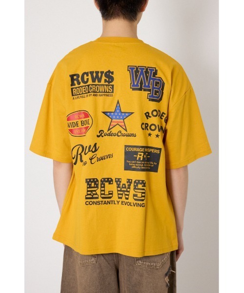 RODEO CROWNS WIDE BOWL(ロデオクラウンズワイドボウル)の「US rich Tシャツ(Tシャツ/カットソー・メンズ・オフホワイト/ブラック/マスタード・MEDIUM/LARGE)」の16枚目の写真