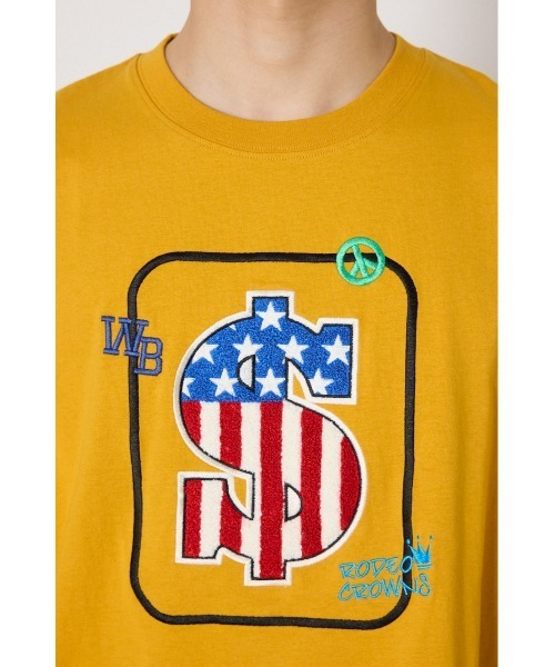 RODEO CROWNS WIDE BOWL(ロデオクラウンズワイドボウル)の「US rich Tシャツ(Tシャツ/カットソー・メンズ・オフホワイト/ブラック/マスタード・MEDIUM/LARGE)」の15枚目の写真