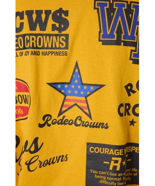 RODEO CROWNS WIDE BOWL(ロデオクラウンズワイドボウル)の「US rich Tシャツ(Tシャツ/カットソー・メンズ・オフホワイト/ブラック/マスタード・MEDIUM/LARGE)」の12枚目の写真