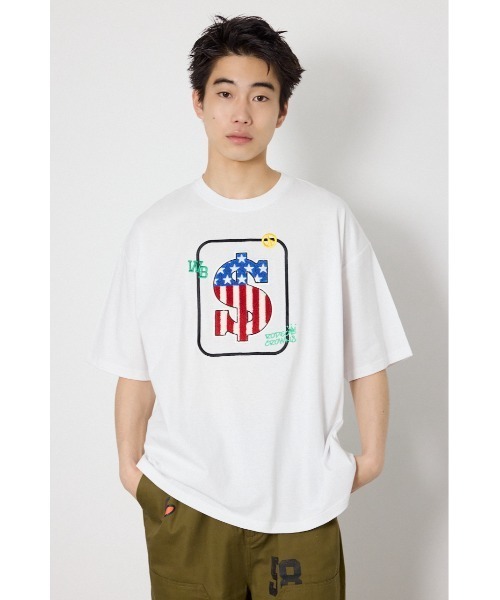 RODEO CROWNS WIDE BOWL(ロデオクラウンズワイドボウル)の「US rich Tシャツ(Tシャツ/カットソー・メンズ・オフホワイト/ブラック/マスタード・MEDIUM/LARGE)」の11枚目の写真