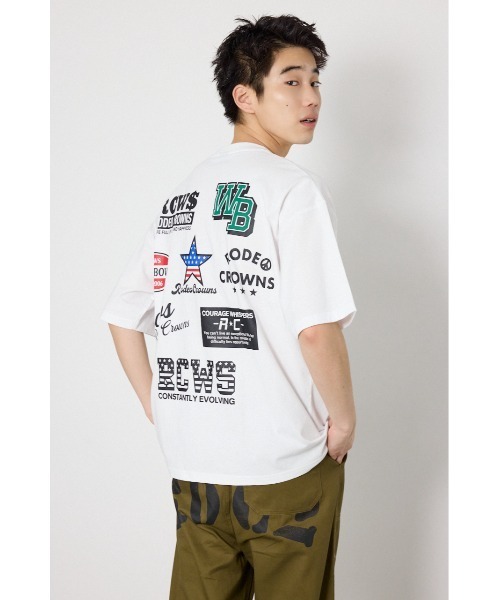 RODEO CROWNS WIDE BOWL(ロデオクラウンズワイドボウル)の「US rich Tシャツ(Tシャツ/カットソー・メンズ・オフホワイト/ブラック/マスタード・MEDIUM/LARGE)」の9枚目の写真