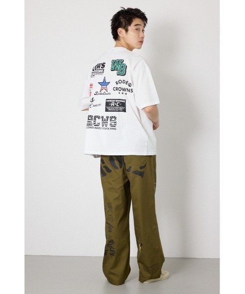 RODEO CROWNS WIDE BOWL(ロデオクラウンズワイドボウル)の「US rich Tシャツ(Tシャツ/カットソー・メンズ・オフホワイト/ブラック/マスタード・MEDIUM/LARGE)」の7枚目の写真