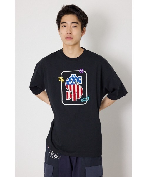 RODEO CROWNS WIDE BOWL(ロデオクラウンズワイドボウル)の「US rich Tシャツ(Tシャツ/カットソー・メンズ・オフホワイト/ブラック/マスタード・MEDIUM/LARGE)」の5枚目の写真