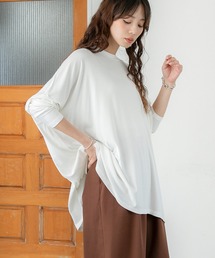 PICHI | UVカットとろみリブトップス UV99.9%CUT UV86.8%CUT 接触冷感(Tシャツ/カットソー)