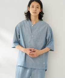 natural stripe シャツ