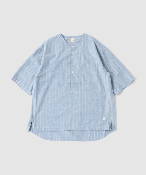 B.C STOCK(ベーセーストック)の「natural stripe シャツ(シャツ/ブラウス・メンズ・ブラウン/ブルー・FREE)」の12枚目の写真