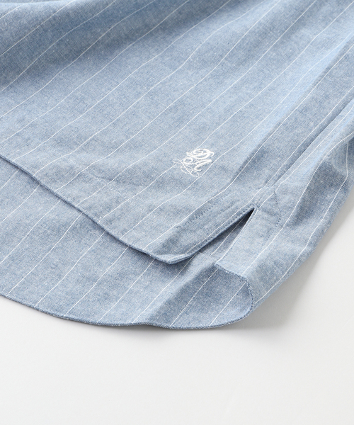 B.C STOCK(ベーセーストック)の「natural stripe シャツ(シャツ/ブラウス・メンズ・ブラウン/ブルー・FREE)」の14枚目の写真
