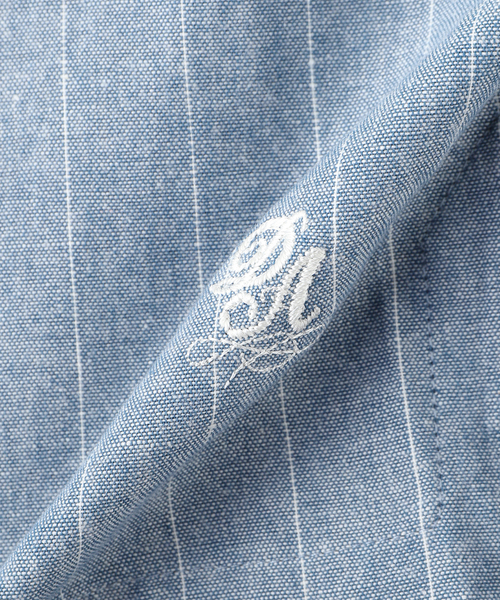 B.C STOCK(ベーセーストック)の「natural stripe シャツ(シャツ/ブラウス・メンズ・ブラウン/ブルー・FREE)」の16枚目の写真
