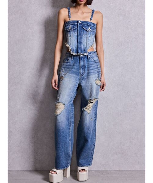 GYDA(ジェイダ)の「2WAYデニムチェーンロンパース(つなぎ/オールインワン・レディース・その他2・MEDIUM/SMALL)」の13枚目の写真