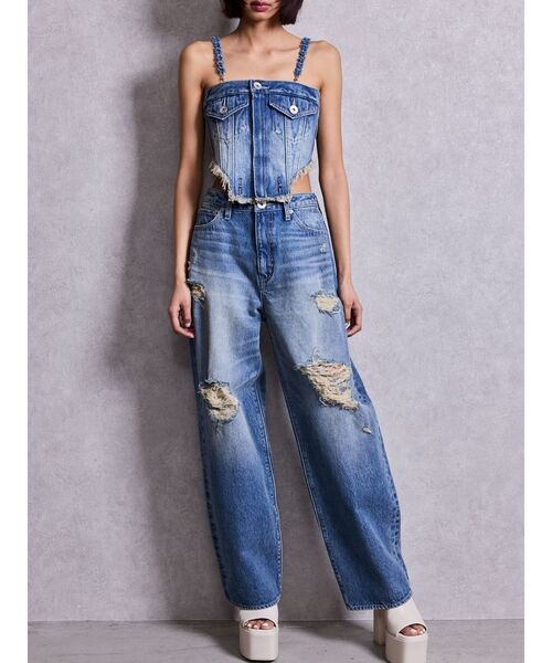 GYDA(ジェイダ)の「2WAYデニムチェーンロンパース(つなぎ/オールインワン・レディース・その他2・MEDIUM/SMALL)」の14枚目の写真