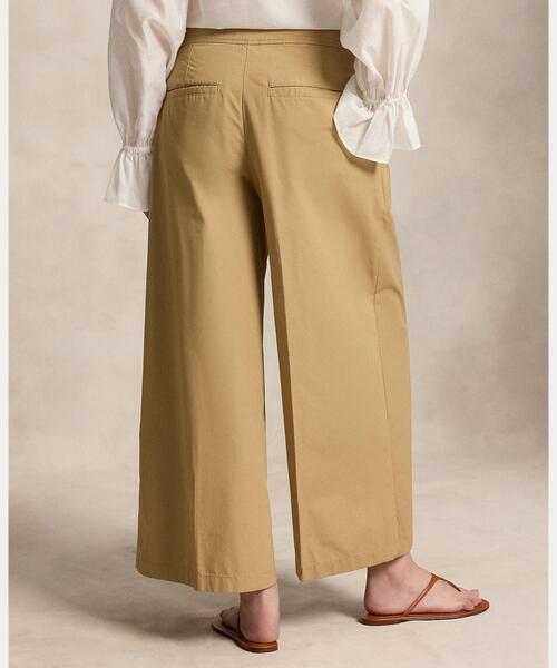 POLO RALPH LAUREN(ポロ ラルフ ローレン)の「コットン リラックス ワイドレッグ クロップ パンツ(その他パンツ・レディース・ブラウン系6・0/00/2/4/6/8)」の3枚目の写真