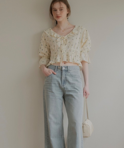 JUMELLE（ジュメロ）の「花柄ヴィンテージブラウス（シャツ/ブラウス・レディース・アイボリー・FREE）」の18枚目の写真