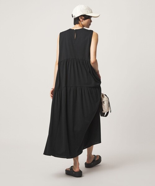 green label relaxing（グリーンレーベルリラクシング）の「［size SHORTあり］カット ティアード ワンピース（ワンピース・レディース・モカ/ライトブルー/ブラック・FREE/SHORT）」の13枚目の写真