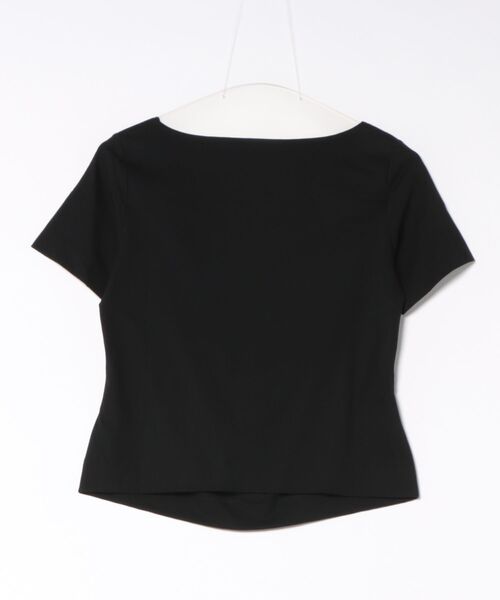 Vivienne Westwood(ヴィヴィアンウエストウッド)の「オーガニックコットンドライジャージードレープトップ(Tシャツ/カットソー・レディース・ホワイト/ブラック・FREE)」の3枚目の写真