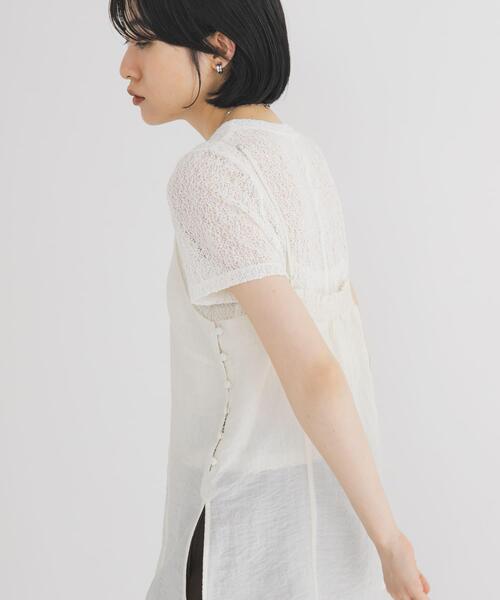 KBF(ケイビーエフ)の「キャミビスチェSETトップス(Tシャツ/カットソー・レディース・アイボリー/ブルー系その他/ブラック・ONE)」の5枚目の写真