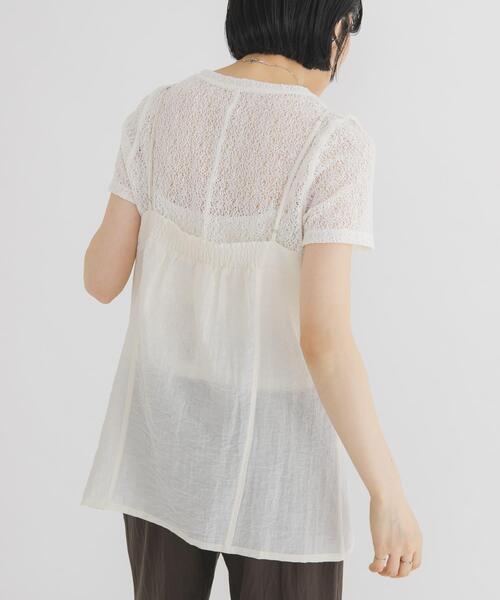 KBF(ケイビーエフ)の「キャミビスチェSETトップス(Tシャツ/カットソー・レディース・アイボリー/ブルー系その他/ブラック・ONE)」の7枚目の写真