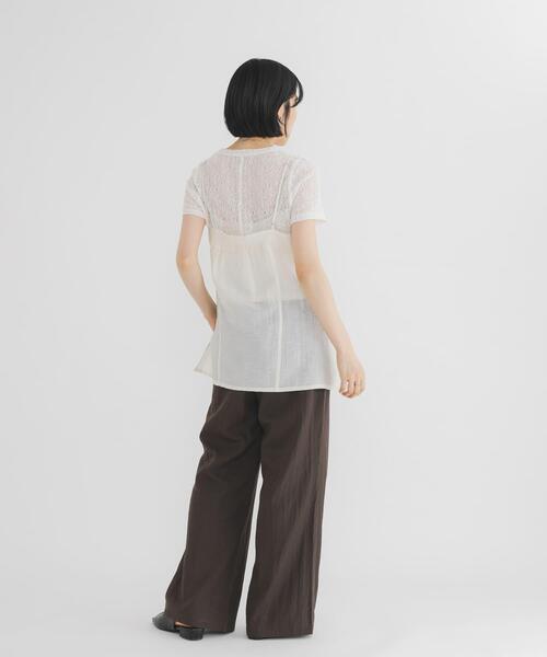 KBF(ケイビーエフ)の「キャミビスチェSETトップス(Tシャツ/カットソー・レディース・アイボリー/ブルー系その他/ブラック・ONE)」の10枚目の写真