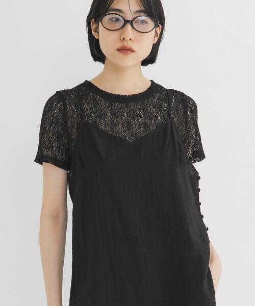 KBF(ケイビーエフ)の「キャミビスチェSETトップス(Tシャツ/カットソー・レディース・アイボリー/ブルー系その他/ブラック・ONE)」の14枚目の写真