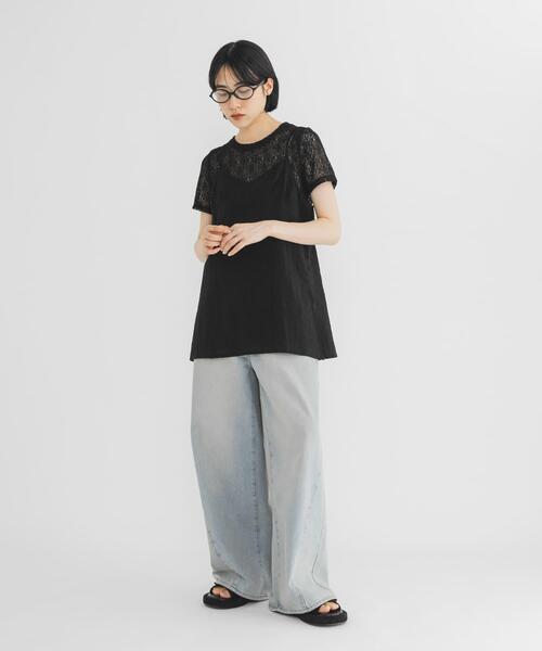 KBF(ケイビーエフ)の「キャミビスチェSETトップス(Tシャツ/カットソー・レディース・アイボリー/ブルー系その他/ブラック・ONE)」の18枚目の写真