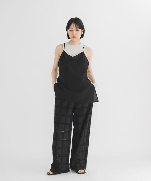 KBF(ケイビーエフ)の「キャミビスチェSETトップス(Tシャツ/カットソー・レディース・アイボリー/ブルー系その他/ブラック・ONE)」の19枚目の写真