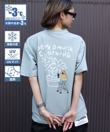 【BEN DAVIS(ベンデイビス)】 COOLER FLOWER TEE /半袖 接触冷感 オーバーサイズ クルーネック プリント ユニセックス Tシャツ
