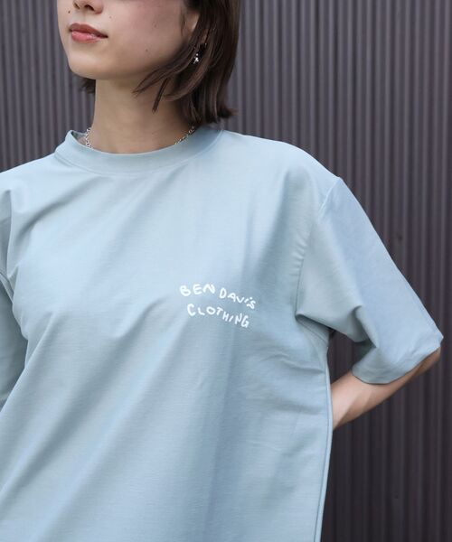 BEN DAVIS(ベンデイビス)の「【BEN DAVIS(ベンデイビス)】 COOLER FLOWER TEE /半袖 接触冷感 オーバーサイズ クルーネック プリント ユニセックス Tシャツ(Tシャツ/カットソー・メンズ・ブラック/グリーン系その他3/ホワイト・X-LARGE/LARGE/MEDIUM)」の7枚目の写真