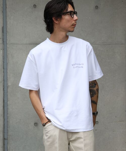BEN DAVIS(ベンデイビス)の「【BEN DAVIS(ベンデイビス)】 COOLER FLOWER TEE /半袖 接触冷感 オーバーサイズ クルーネック プリント ユニセックス Tシャツ(Tシャツ/カットソー・メンズ・ブラック/グリーン系その他3/ホワイト・X-LARGE/LARGE/MEDIUM)」の10枚目の写真