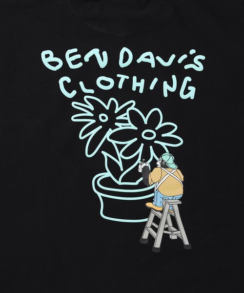 BEN DAVIS(ベンデイビス)の「【BEN DAVIS(ベンデイビス)】 COOLER FLOWER TEE /半袖 接触冷感 オーバーサイズ クルーネック プリント ユニセックス Tシャツ(Tシャツ/カットソー・メンズ・ブラック/グリーン系その他3/ホワイト・X-LARGE/LARGE/MEDIUM)」の16枚目の写真