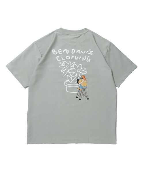 BEN DAVIS(ベンデイビス)の「【BEN DAVIS(ベンデイビス)】 COOLER FLOWER TEE /半袖 接触冷感 オーバーサイズ クルーネック プリント ユニセックス Tシャツ(Tシャツ/カットソー・メンズ・ブラック/グリーン系その他3/ホワイト・X-LARGE/LARGE/MEDIUM)」の22枚目の写真