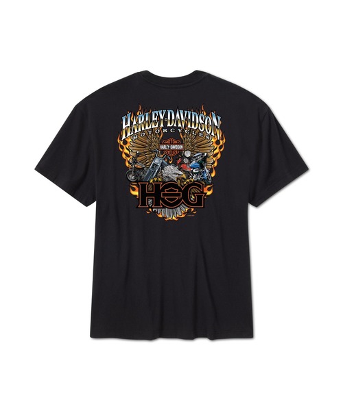 Harley-Davidson(ハーレーダビッドソン)の「フルスロットルフリーダム HOG(R)半袖Tシャツ(Tシャツ/カットソー・メンズ・ブラック系その他・SMALL/MEDIUM/LARGE)」の2枚目の写真