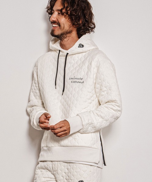1minute 1second(ワンミニットワンセカンド)の「mpa4157-onion quilted pullover hoodie キルティングパーカー(1M26A010)(パーカー・メンズ・ネイビー/ブラック/ホワイト・XL/S/M/L)」の22枚目の写真