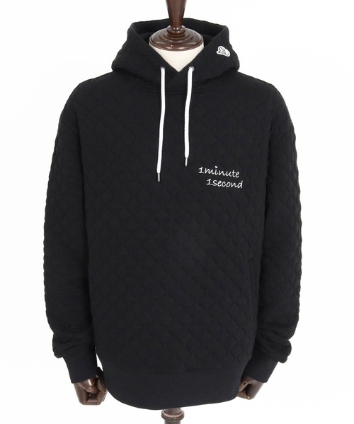 1minute 1second(ワンミニットワンセカンド)の「mpa4157-onion quilted pullover hoodie キルティングパーカー(1M26A010)(パーカー・メンズ・ネイビー/ブラック/ホワイト・XL/S/M/L)」の15枚目の写真