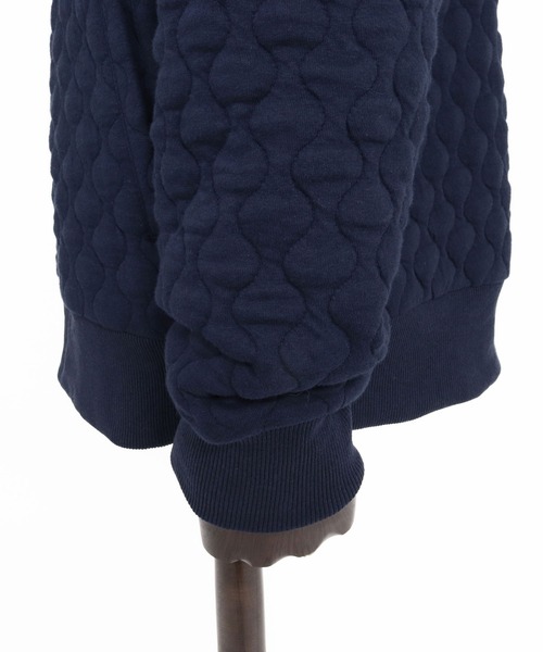 1minute 1second(ワンミニットワンセカンド)の「mpa4157-onion quilted pullover hoodie キルティングパーカー(1M26A010)(パーカー・メンズ・ネイビー/ブラック/ホワイト・XL/S/M/L)」の13枚目の写真