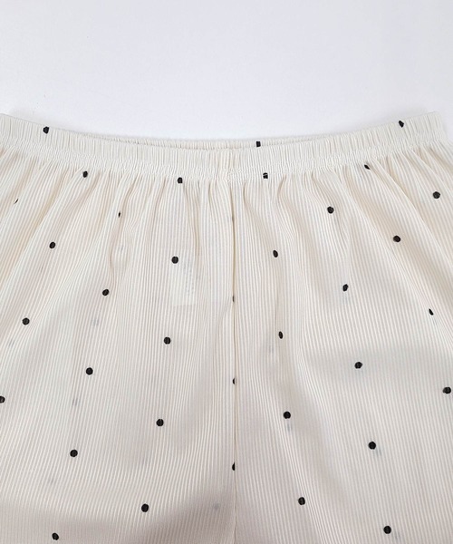 DAY CLOSET(デイ クローゼット)の「【セットアップ/薄手】長袖カーディガン風総柄トップス+ロングパンツ ルームウェア上下2点セット レディース(ルームウェア/パジャマ・レディース・ナチュラル/オートミール/ダークグレー/アイボリー/グレー・L/M)」の9枚目の写真