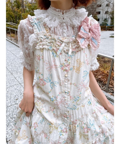 PINK HOUSE(ピンクハウス)の「フルールラッセルレース使いブラウス(シャツ/ブラウス・レディース・ピンク/ブラック/ホワイト・フリー)」の17枚目の写真
