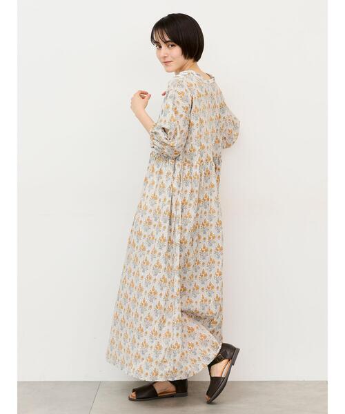 Samansa Mos2(サマンサ モスモス)の「インド総柄アソートワンピース(ワンピース・レディース・ピンク/パープル/オレンジ・S/M)」の5枚目の写真