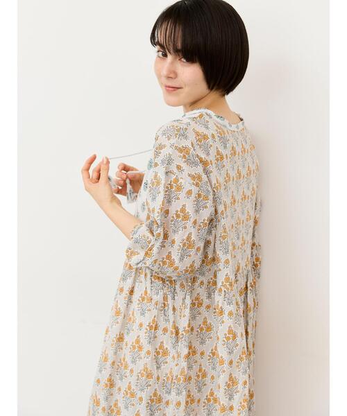 Samansa Mos2(サマンサ モスモス)の「インド総柄アソートワンピース(ワンピース・レディース・ピンク/パープル/オレンジ・S/M)」の9枚目の写真