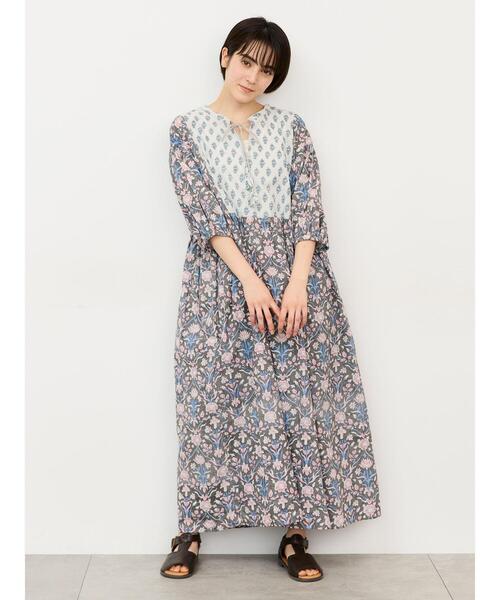 Samansa Mos2(サマンサ モスモス)の「インド総柄アソートワンピース(ワンピース・レディース・ピンク/パープル/オレンジ・S/M)」の15枚目の写真