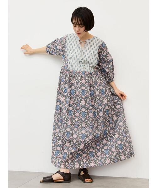 Samansa Mos2(サマンサ モスモス)の「インド総柄アソートワンピース(ワンピース・レディース・ピンク/パープル/オレンジ・S/M)」の19枚目の写真