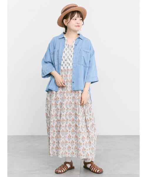 Samansa Mos2（サマンサ モスモス）の「インド総柄アソートワンピース（ワンピース・レディース・ピンク/パープル/オレンジ・S/M）」の10枚目の写真