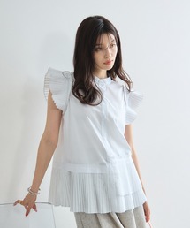 フレンチアシメプリーツブラウス