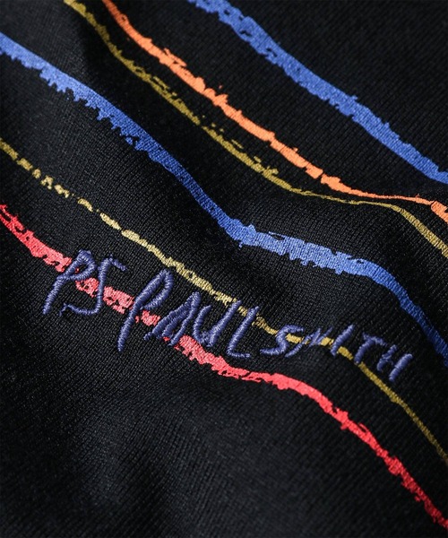 PS Paul Smith(ピーエスポールスミス)の「"Playful Stripe" 半袖Tシャツ / 262554 220X(Tシャツ/カットソー・メンズ・ホワイト/ブラック・SMALL/XX-LARGE/X-LARGE/LARGE/MEDIUM)」の5枚目の写真
