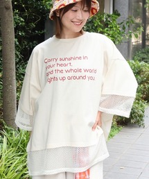 Orale! 裾メッシュレイヤード風Tシャツ