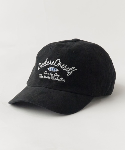 Chick(チック)の「Text Embroidery Cotton Baseball Cap / テキスト刺繍 コットン ベースボールキャップ カーブバイザー レディース メンズ 2026年 夏 夏服(キャップ・レディース・ブラック/グリーン/ブルー/レッド/クリーム・FREE)」の2枚目の写真