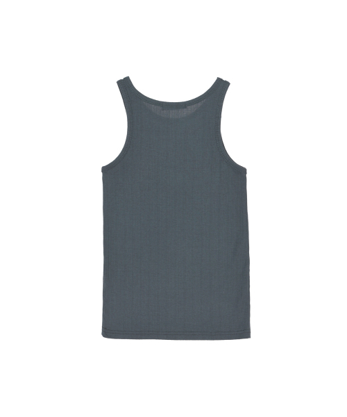 NICK&NICOLE(ニックアンドニコール)の「RIB EMBROIDERY SLEEVELESS TOP_CHARCOAL(Tシャツ/カットソー・レディース・その他・FREE)」の2枚目の写真