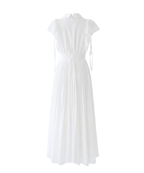 Rose Muse（ロゼミューズ）の「Sheer check pleats dress（シャツワンピース・レディース・ネイビー/ホワイト・FREE）」の14枚目の写真