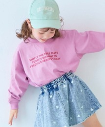 devirock（デビロック）の「綿100% デビラボ BIGシルエット プリント袖リブ 長袖Tシャツ（Tシャツ/カットソー）」